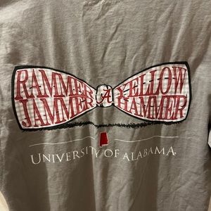 Alabama T-shirt rammer jammer in bow on back front pocket